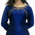Vijithra Silk Kurti with Direct Handwork With Lining