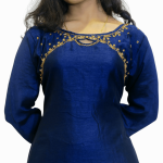 Vijithra Silk Kurti with Direct Handwork With Lining