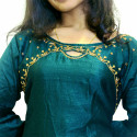 Vijithra Silk Kurti with Direct Handwork and Lining