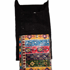 Slitted Shift-Style Top and Dupatta Set