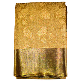 Banarasi Tissue Saree with rich Pallu and Blouse Piece