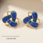 Flower Design Stud Earrings