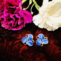 Flower Design Stud Earrings