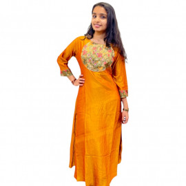 Vijithra Silk A-Line Kurthi