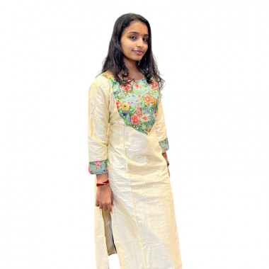 Onam Special - Slub Cotton Slit Top Kurthi