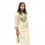 Onam Special - Slub Cotton Slit Top Kurthi