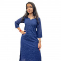 Cotton kurthi with Chikankari work