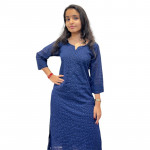 Cotton kurthi with Chikankari work