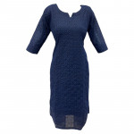Cotton kurthi with Chikankari work