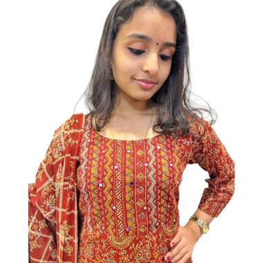 Ajrakh print cotton 3 PC set