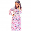 Shirred yoke A-line kurthi