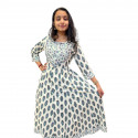 Kantha cotton panel cut kurthi