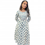 Kantha cotton panel cut kurthi