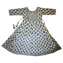 Kantha cotton panel cut kurthi