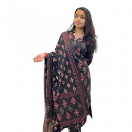 Cotton Churidar 3 piece set