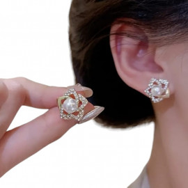 Hollow Flower Stud Earrings