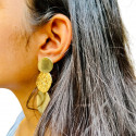 Round Drop Earrings