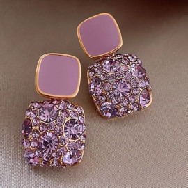 Square shaped Dangle Earrings