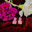 Square shaped Dangle Earrings