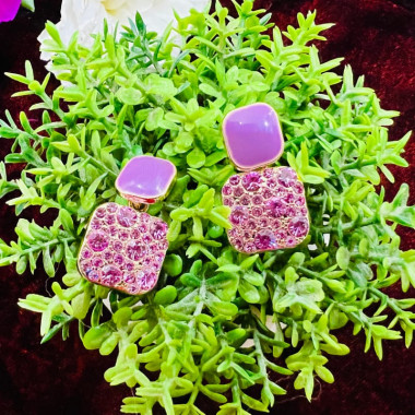 Square shaped Dangle Earrings