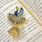 Peacock Tassel Earrings