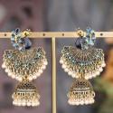 Peacock Tassel Earrings