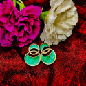 Unique 8 Shaped Stud Earrings