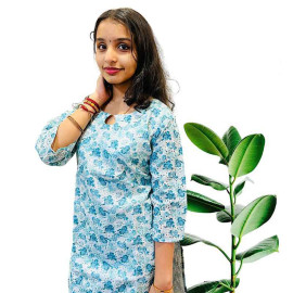 Hakoba floral print cotton kurthi