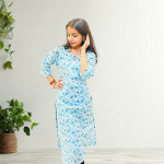 Hakoba floral print cotton kurthi