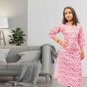 Hakoba floral print cotton kurthi