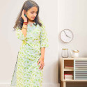 Hakoba floral print cotton kurthi