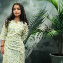 Hakoba floral print cotton kurthi