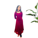 Jewel neck kurthi in Georgette material