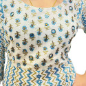 Cotton umbrella panel cut Kurthi with mirror work