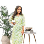 Hakoba floral print cotton kurthi