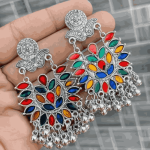 Multi colour Meenakari earrings