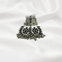 Black Stone Meenakari earrings