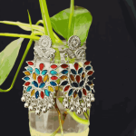 Multi colour Meenakari earrings